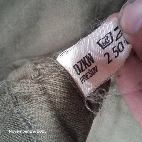 Czech Republic Military OZKN Presov Field Jacket Green Belted